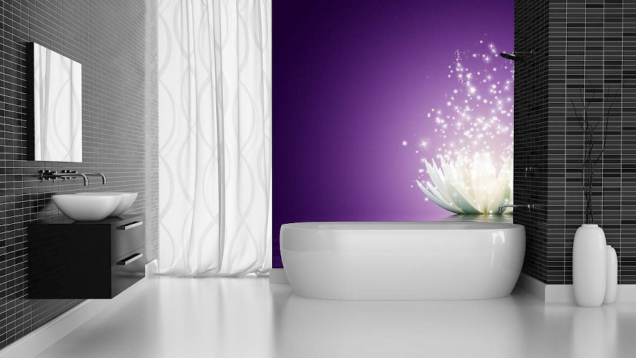 Fototapeta do łazienki aranżacja